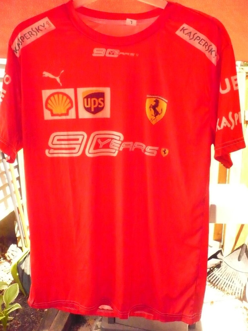GRAND PRIX RACING FERRARI SHIRT,LARGE